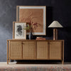 Veta Sideboard Taupe Cane Staged View Four Hands