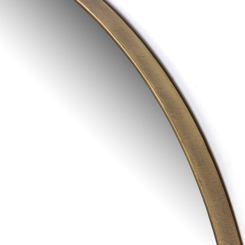 Vina Mirror Antique Brass Rounded Edge 101580-002
