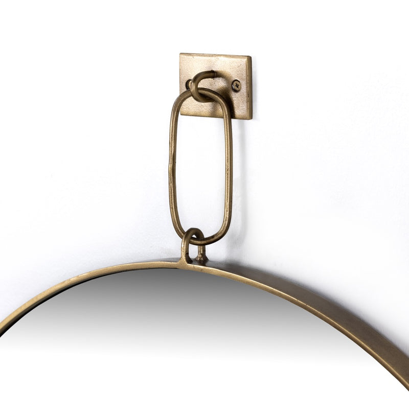 Four Hands Vina Mirror Antique Brass Pendant Suspension