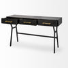 Mercana Vince Desk angled open drawer view 