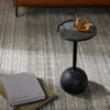 Viola Accent Table Black Marble Staged View Four Hands