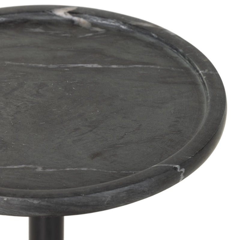 Viola Accent Table Black Marble Tabletop Four Hands
