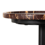 Viola Accent Table Merlot Marble Tabletop 224056-004