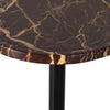 Four Hands Viola Accent Table Merlot Marble Tabletop Detail