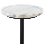 Viola Accent Table Polished White Marble Tray Tabletop Four Hands