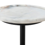 Viola Accent Table Polished White Marble Tabletop 224056-005