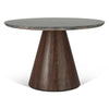 Home Trends and Design Vista 48" Round Dining Table front view 