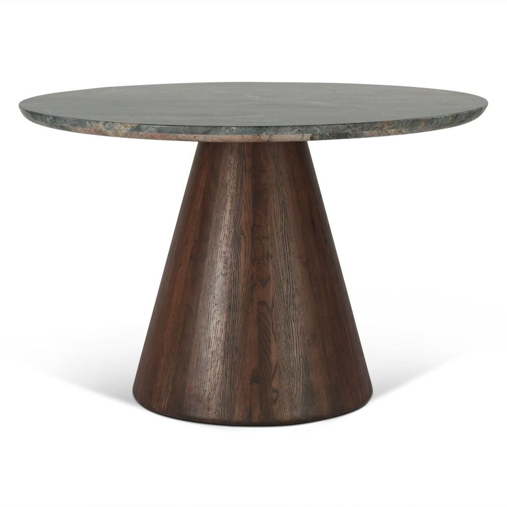 Home Trends and Design Vista 48" Round Dining Table front view 