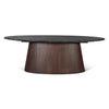  Vista 90" Oval Dining Table FVT-DT90LMD front view 
