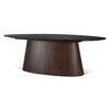 Home Trends and Design Vista 90" Oval Dining Table angled view 