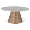 Vista Coffee Table - White Travertine