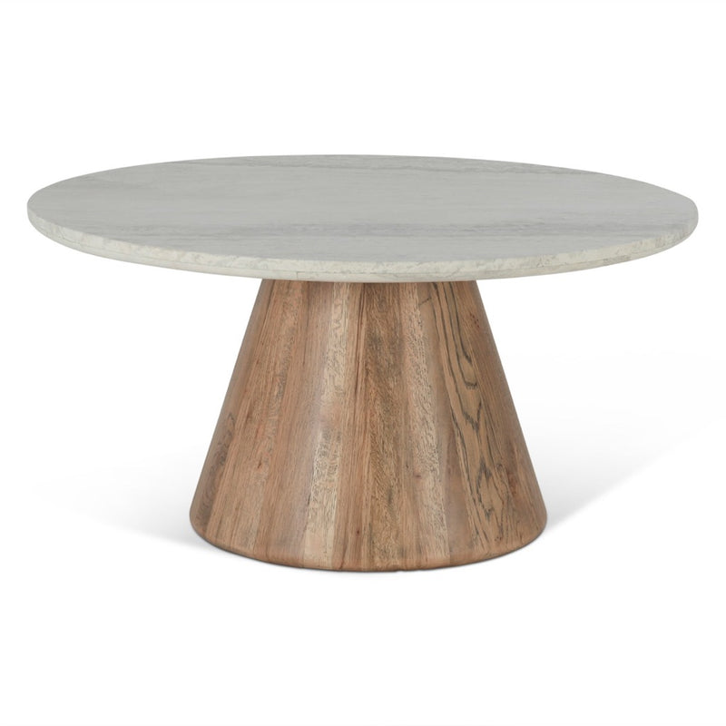 Vista Coffee Table - White Travertine