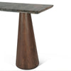 Home Trends and Design Vista 60" Console Table leg view 