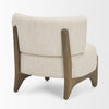 Mercana Vyra Accent Chair Cream Angled View Back 71017