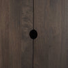 Mercana Wallen Cabinet Dark Brown Handles