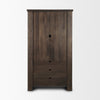 Mercana Wallen Cabinet Dark Brown Front Facing View