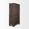 Mercana Wallen Cabinet Dark Brown Angled Side View 71008