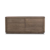 Warby 6 Drawer Dresser Worn Oak Veneer Front Facing View 235361-002