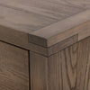 Warby 6 Drawer Dresser Worn Oak Veneer Corner Detail 235361-002