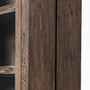 Warby Cabinet Worn Oak Veneer Angled Side Detail Four Hands