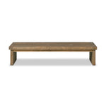 Four Hands Warby Coffee Table Worn Oak Veneer Side View 235178-002