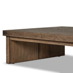 Warby Coffee Table Worn Oak Veneer Base Four Hands