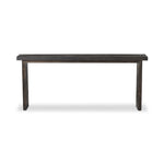 Warby Console Table Worn Black Veneer Back View Four Hands