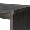 Warby Desk Worn Black Veneer Thick Oak Tabletop 235179-003