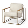 Mercana Watson Accent Chair Cream Angled View 69135