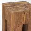 Waylen Block Accent Stool 71020 angled view of top 