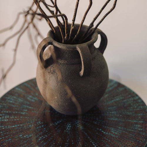 Weathered Penny - Verdegris Copper Patina Finish Detail