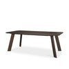 Mercana Welborn 84" Dining Table Dark Brown Angled View 71041-AB