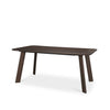 Mercana Welborn 72" Dining Table Dark Brown Angled View 71057-AB