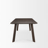Mercana Welborn 72" Dining Table Dark Brown Side View