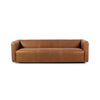 Wellborn Sofa Palermo Cognac Front Facing View Four Hands