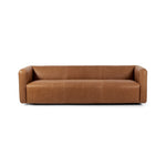 Wellborn Sofa Palermo Cognac Front Facing View Four Hands