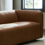 Four Hands Wellborn Sofa Palermo Cognac Staged View Seating
