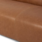 Wellborn Sofa Palermo Cognac Top Grain Leather Seating Four Hands