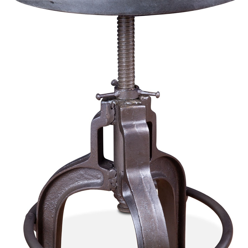 HTD Wellington Adjustable Stool adjustable base view 