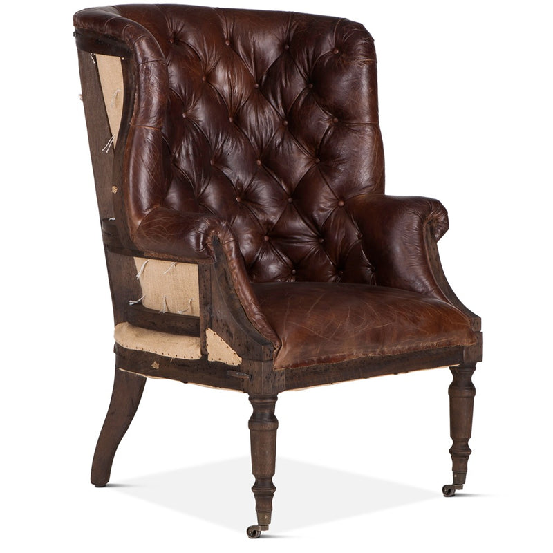 HTD Welsh Deconstructed Accent Chair angled view 