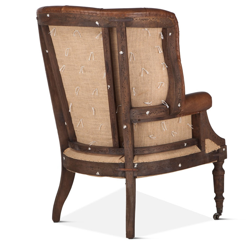 Welsh Deconstructed Accent Chair G205-1100-11 angled back view 