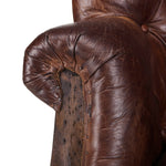 HTD Welsh Deconstructed Accent Chair rolled arm view 