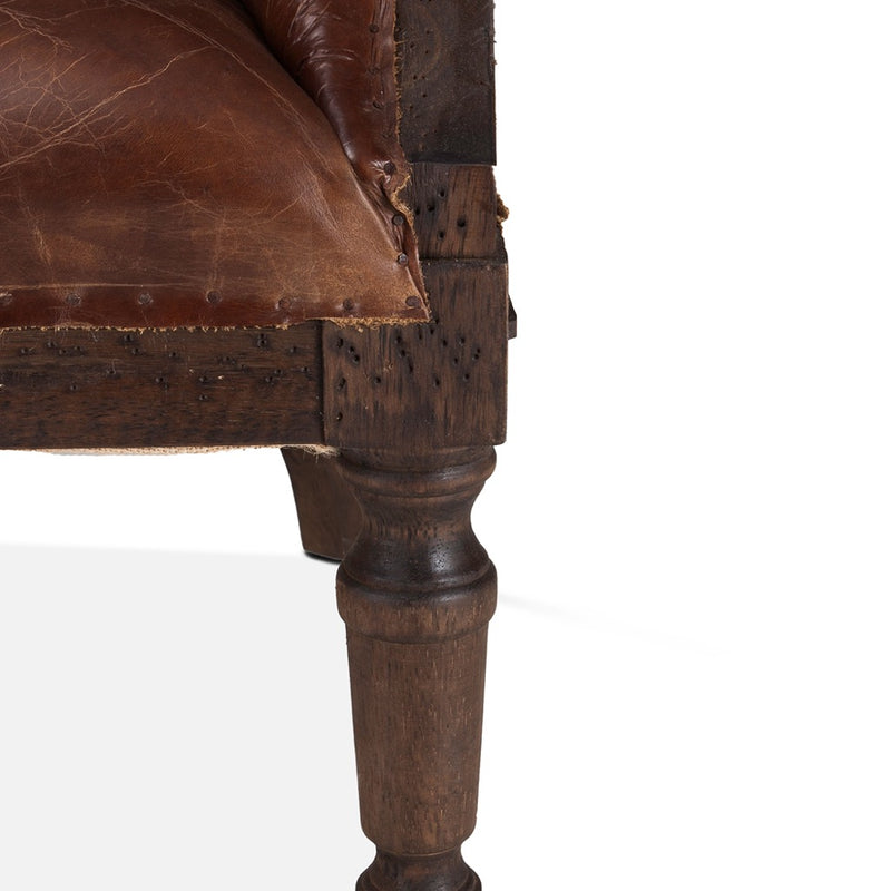 Welsh Deconstructed Accent Chair G205-1100-11 leg view 