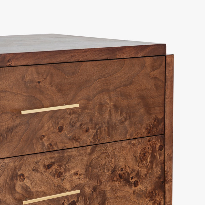 Wesley Burl 6-Drawer Dresser - Dark Burl Wesley Burl 6-Drawer Dresser - Dark Burl