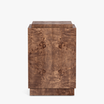Wesley Burl Plinth Dark Brown Side View CH-1003552-IN02-FN-LV-ST-DB