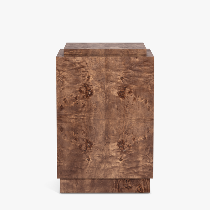 Wesley Burl Plinth Dark Brown Side View CH-1003552-IN02-FN-LV-ST-DB