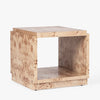 Wesley Burl Side Table Light Brown Angled View CH-1003557-IN02-FN-LV-ST-LB