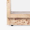 Wesley Burl Side Table Light Brown Lower Shelving CH-1003557-IN02-FN-LV-ST-LB
