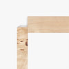 Wesley Burl Side Table Light Brown Corner Detail Co.House Designs
