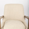 Mercana Westan Accent Chair Cream Boucle Front Facing View